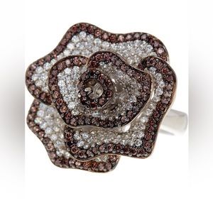 Suzy Levian paved the way CZ flower ring